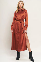 IT'S YOUR PLACE WOVEN MIDI DRESS - Flying Tomato - Flyclothing LLC