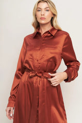IT'S YOUR PLACE WOVEN MIDI DRESS - Flying Tomato - Flyclothing LLC
