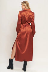 IT'S YOUR PLACE WOVEN MIDI DRESS - Flying Tomato - Flyclothing LLC