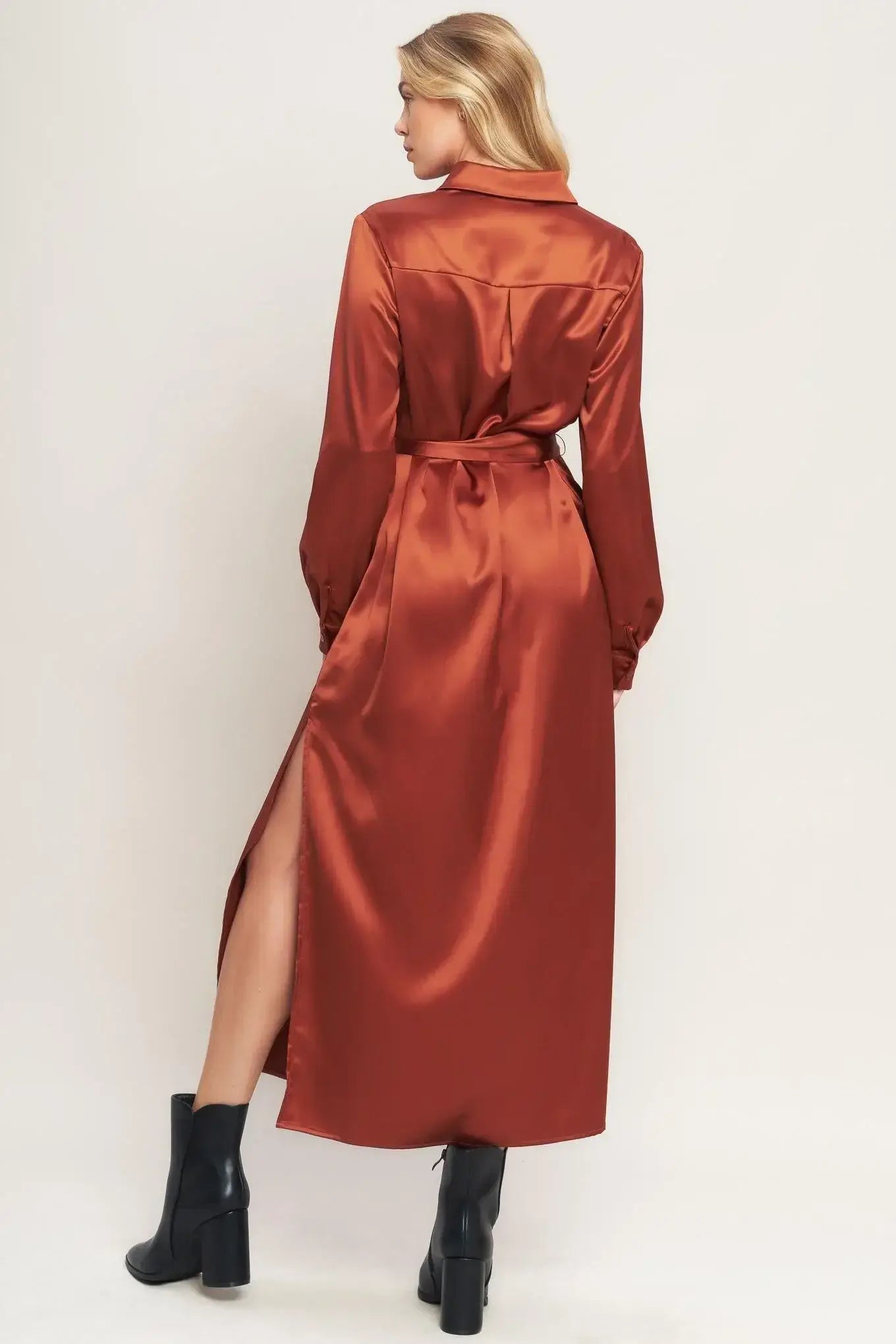 IT'S YOUR PLACE WOVEN MIDI DRESS - Flying Tomato - Flyclothing LLC