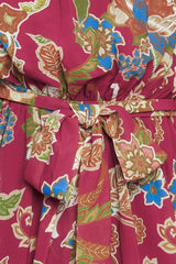 FLORALLY CHIC WOVEN MIDI DRESS - Flying Tomato - Flyclothing LLC