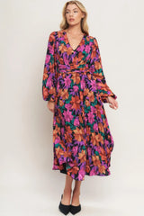 OUR BEAUTIFUL LOVE WOVEN MIDI DRESS - Flying Tomato - Flyclothing LLC