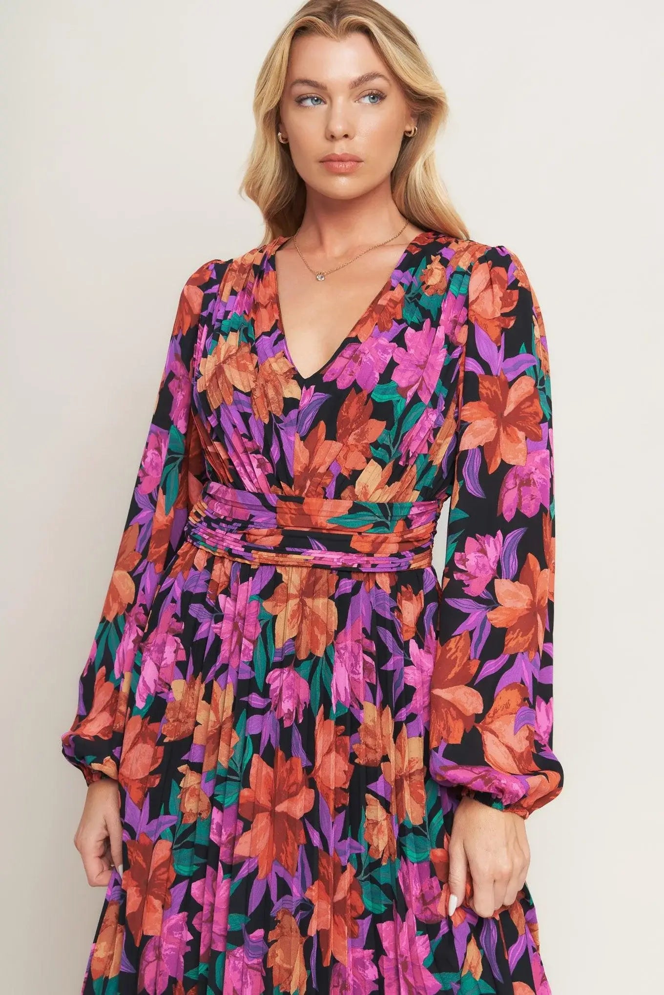 OUR BEAUTIFUL LOVE WOVEN MIDI DRESS - Flying Tomato - Flyclothing LLC