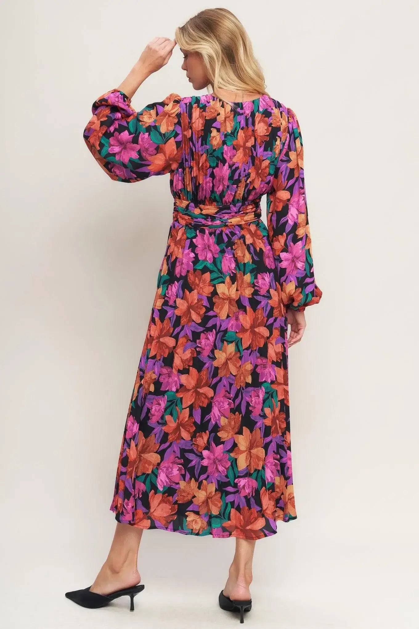 OUR BEAUTIFUL LOVE WOVEN MIDI DRESS - Flying Tomato - Flyclothing LLC