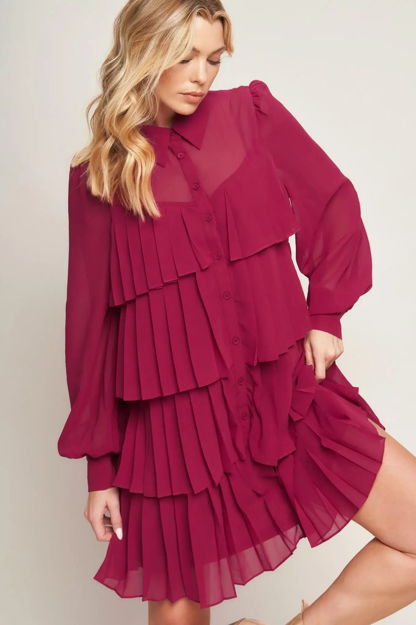 AN ABSOLUTE TREASURE WOVEN MINI DRESS - Flying Tomato - Flyclothing LLC