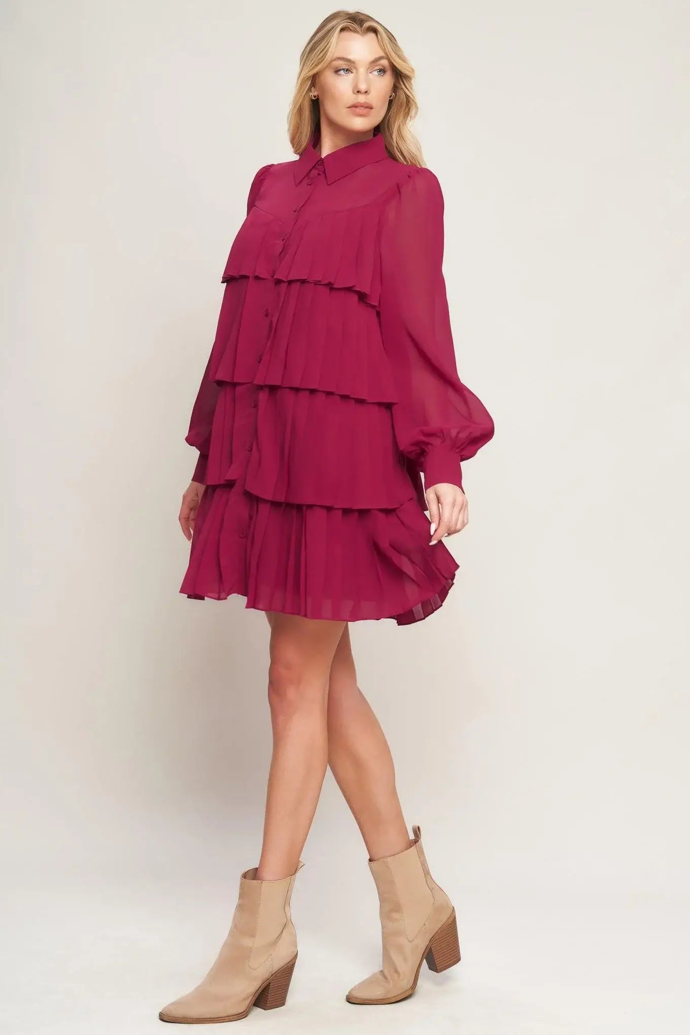 AN ABSOLUTE TREASURE WOVEN MINI DRESS - Flying Tomato - Flyclothing LLC