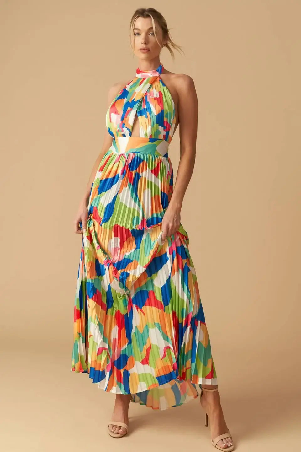 KEEP BLOOMING WOVEN MAXI DRESS - Flying Tomato - Flyclothing LLC