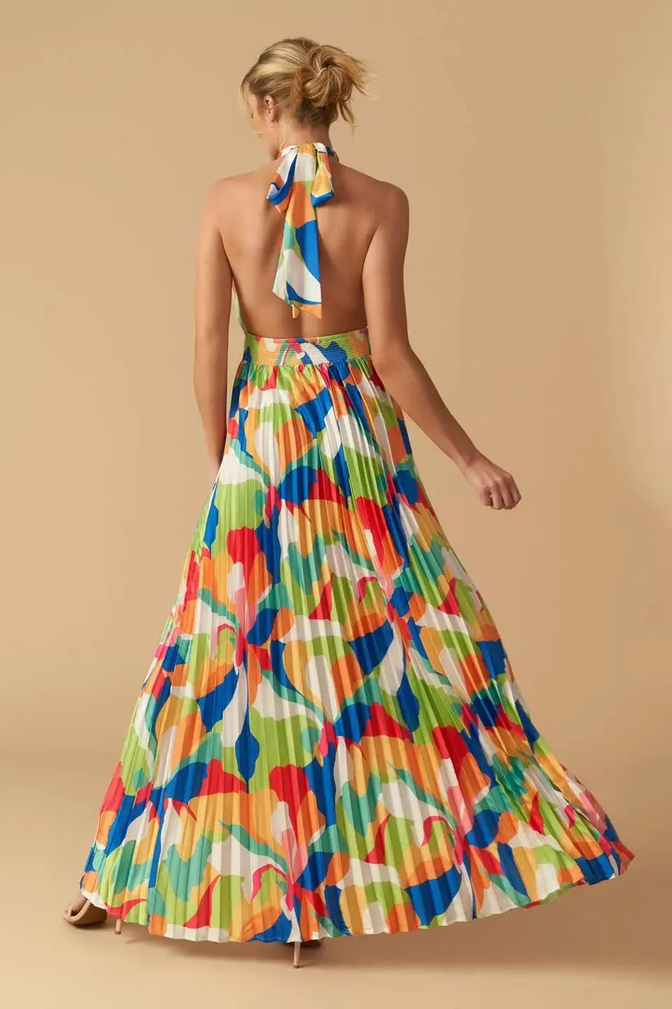 KEEP BLOOMING WOVEN MAXI DRESS - Flying Tomato - Flyclothing LLC
