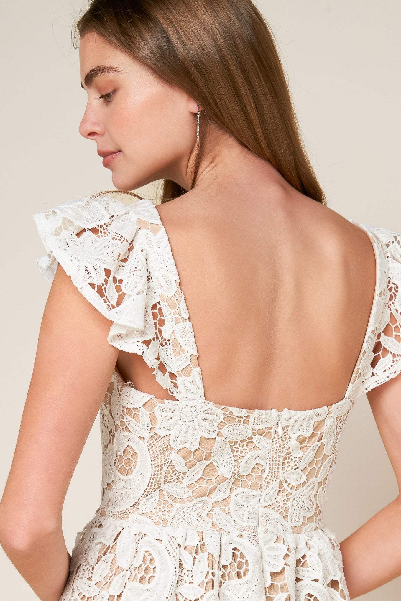 STILL THINKING LACE MIDI DRESS - Flying Tomato - Flyclothing LLC