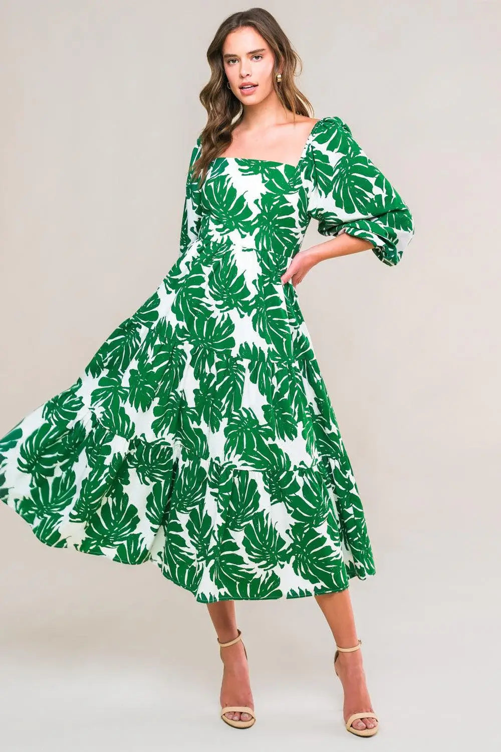 ALL THE DRAMA WOVEN MIDI DRESS - Flying Tomato - Flyclothing LLC