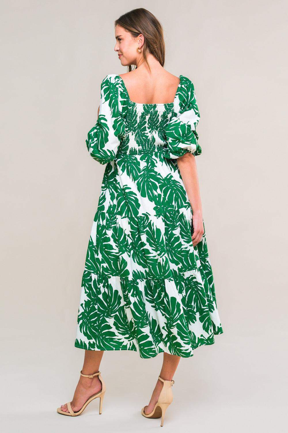 ALL THE DRAMA WOVEN MIDI DRESS - Flying Tomato - Flyclothing LLC