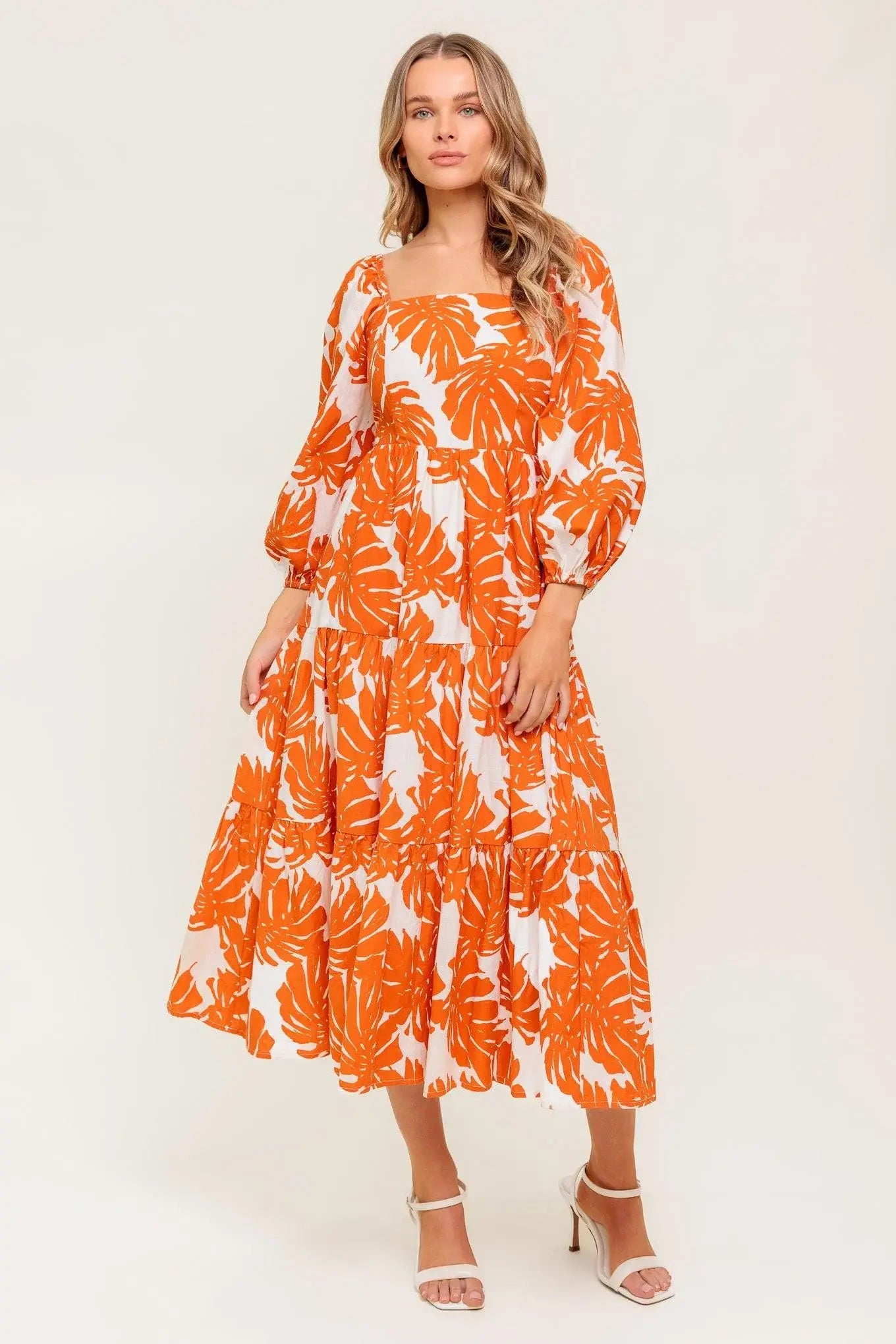 ALL THE DRAMA WOVEN MIDI DRESS - Flying Tomato - Flyclothing LLC