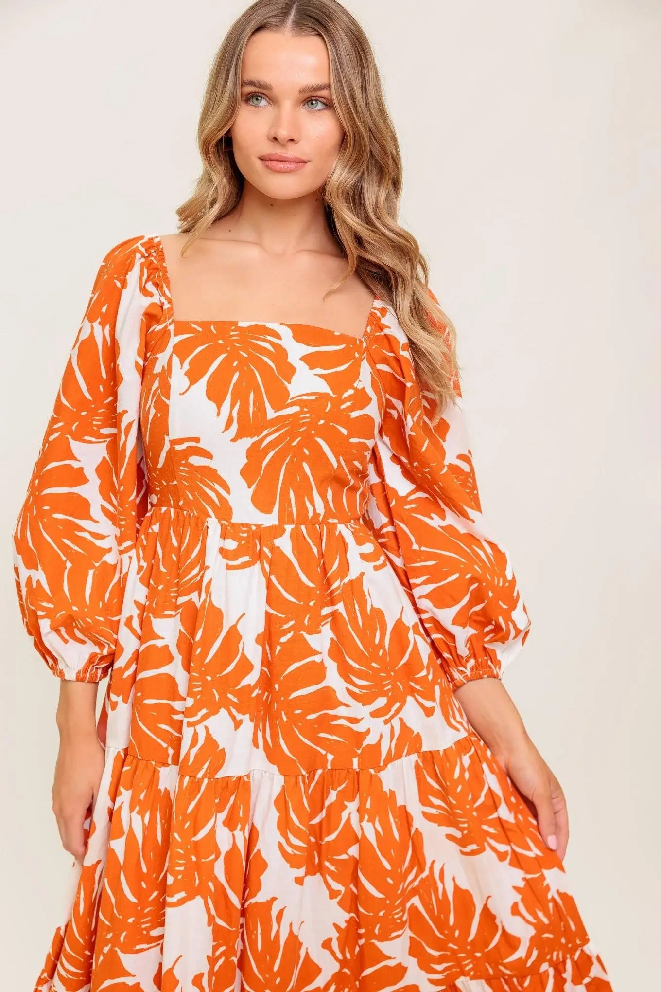 ALL THE DRAMA WOVEN MIDI DRESS - Flying Tomato - Flyclothing LLC