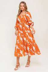 ALL THE DRAMA WOVEN MIDI DRESS - Flying Tomato - Flyclothing LLC