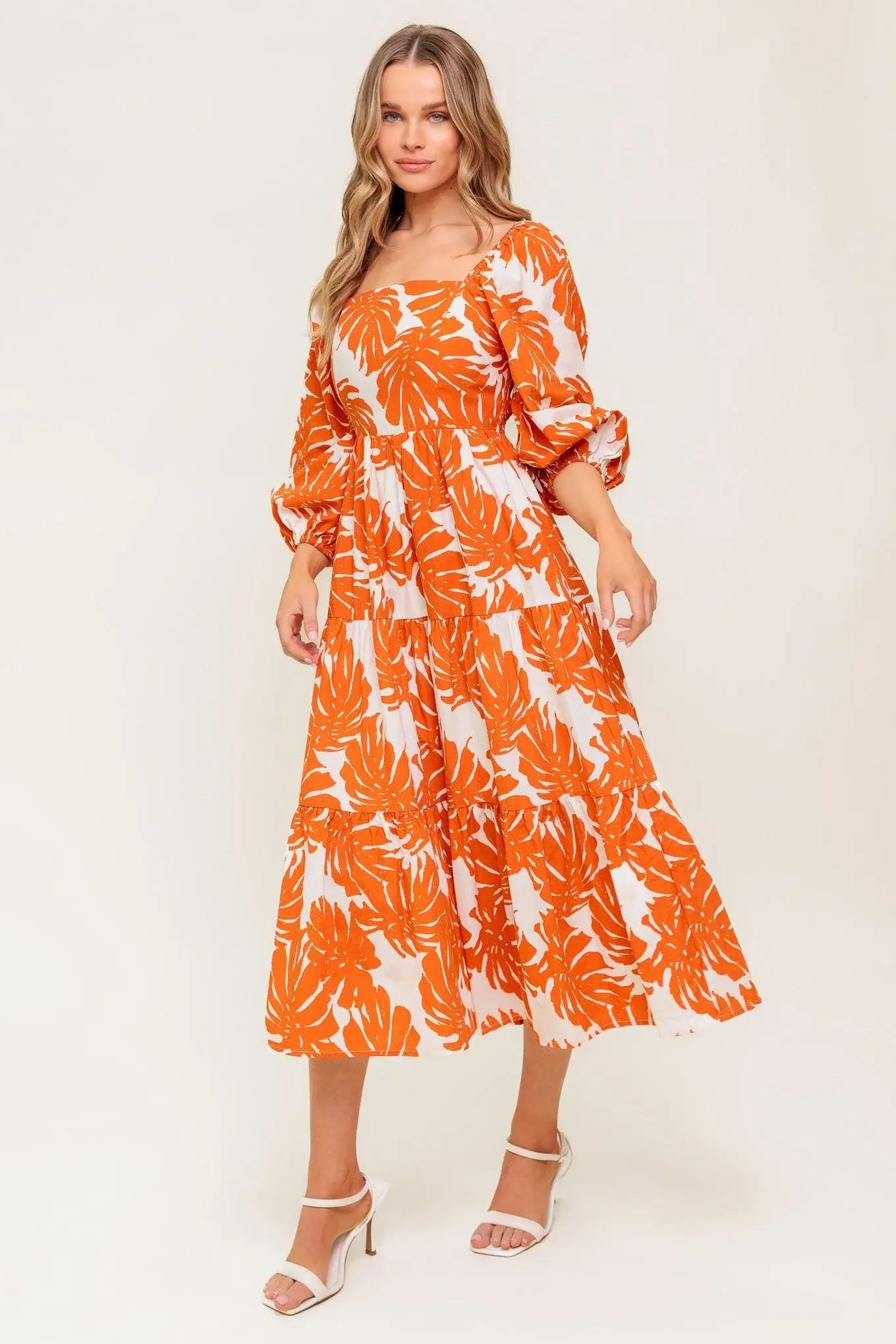 ALL THE DRAMA WOVEN MIDI DRESS - Flying Tomato - Flyclothing LLC