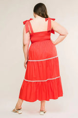 BETTER THAN EVER POPLIN MIDI DRESS - Flying Tomato - Flyclothing LLC