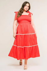 BETTER THAN EVER POPLIN MIDI DRESS - Flying Tomato - Flyclothing LLC