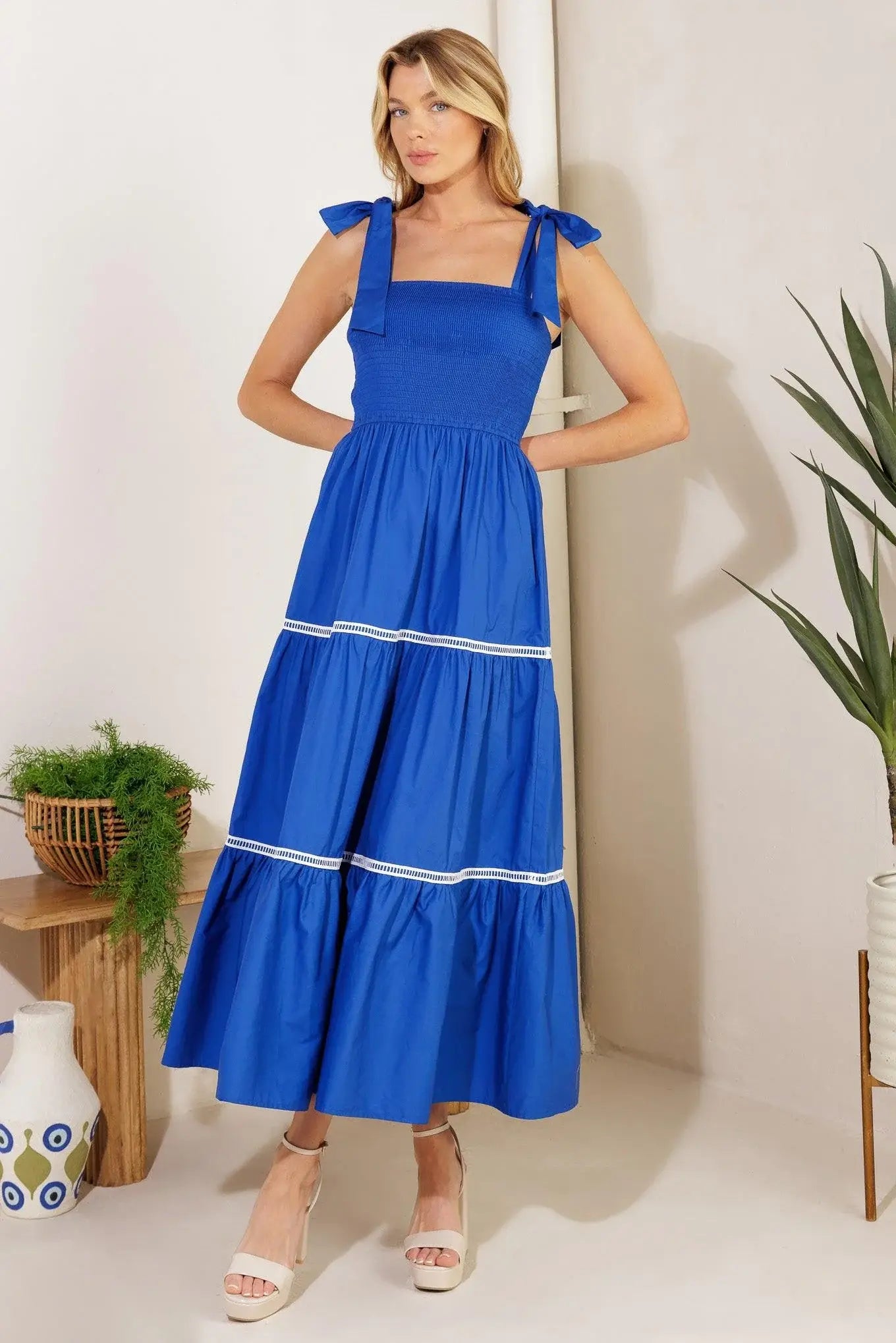 BETTER THAN EVER POPLIN MIDI DRESS - Flying Tomato - Flyclothing LLC