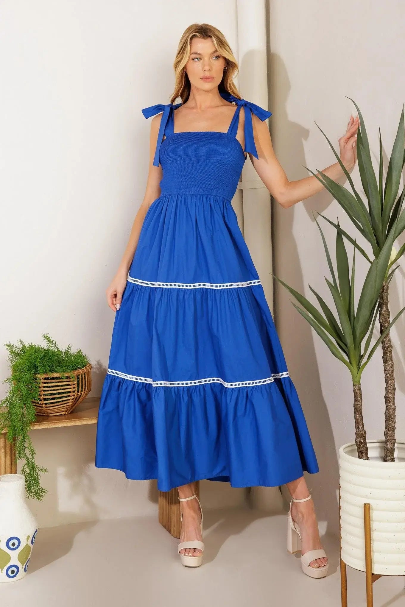 BETTER THAN EVER POPLIN MIDI DRESS - Flying Tomato - Flyclothing LLC