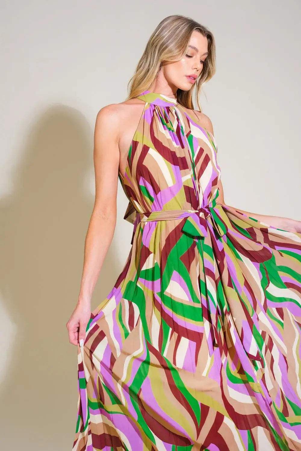 AS TIME GOES BY WOVEN MAXI DRESS - Flying Tomato - Flyclothing LLC