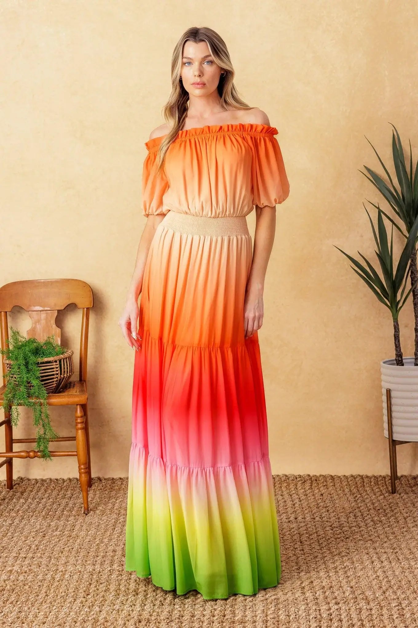 FORGOTTEN STORY WOVEN MAXI DRESS - Flying Tomato - Flyclothing LLC