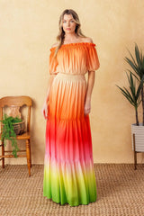 FORGOTTEN STORY WOVEN MAXI DRESS - Flying Tomato - Flyclothing LLC