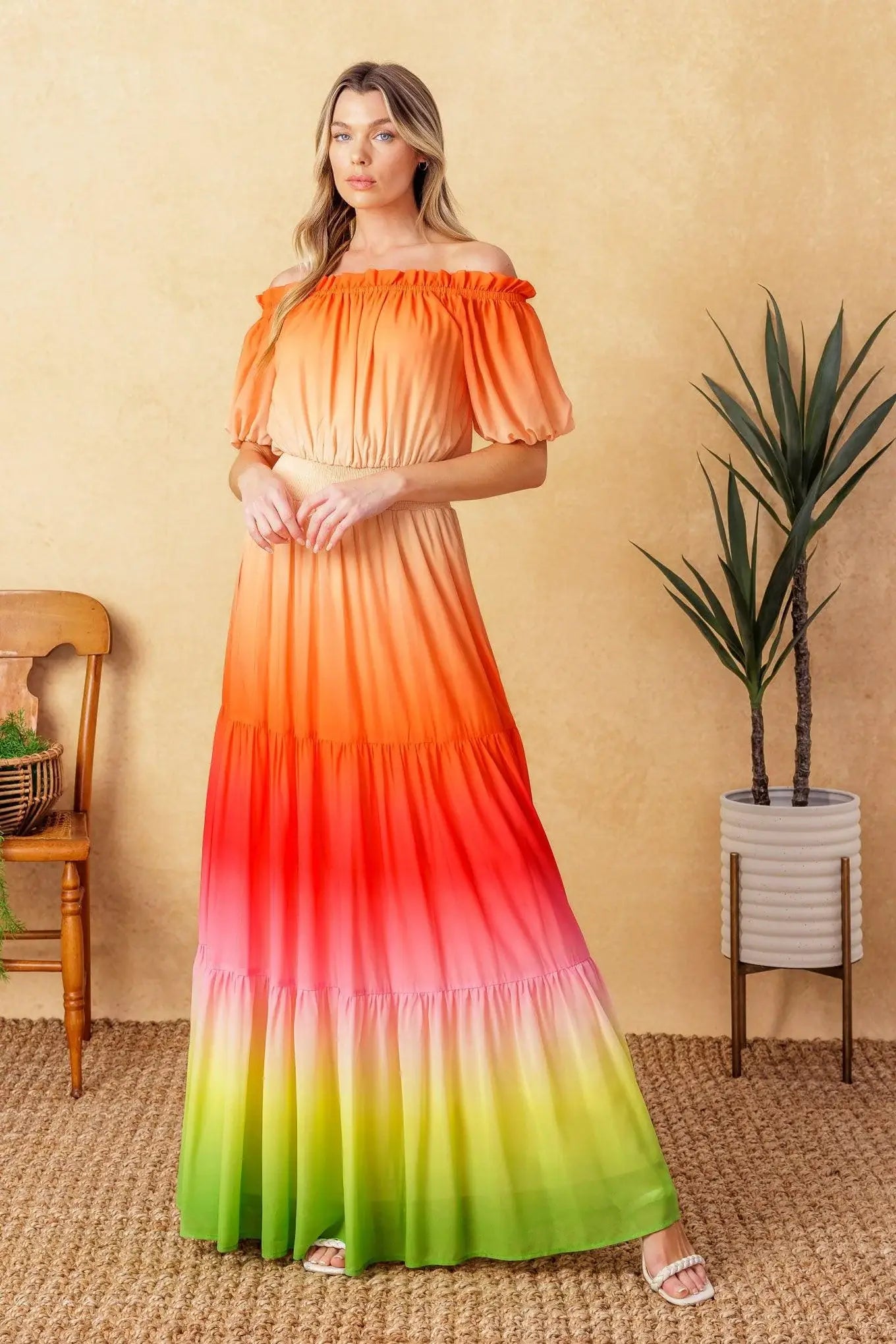 FORGOTTEN STORY WOVEN MAXI DRESS - Flying Tomato - Flyclothing LLC