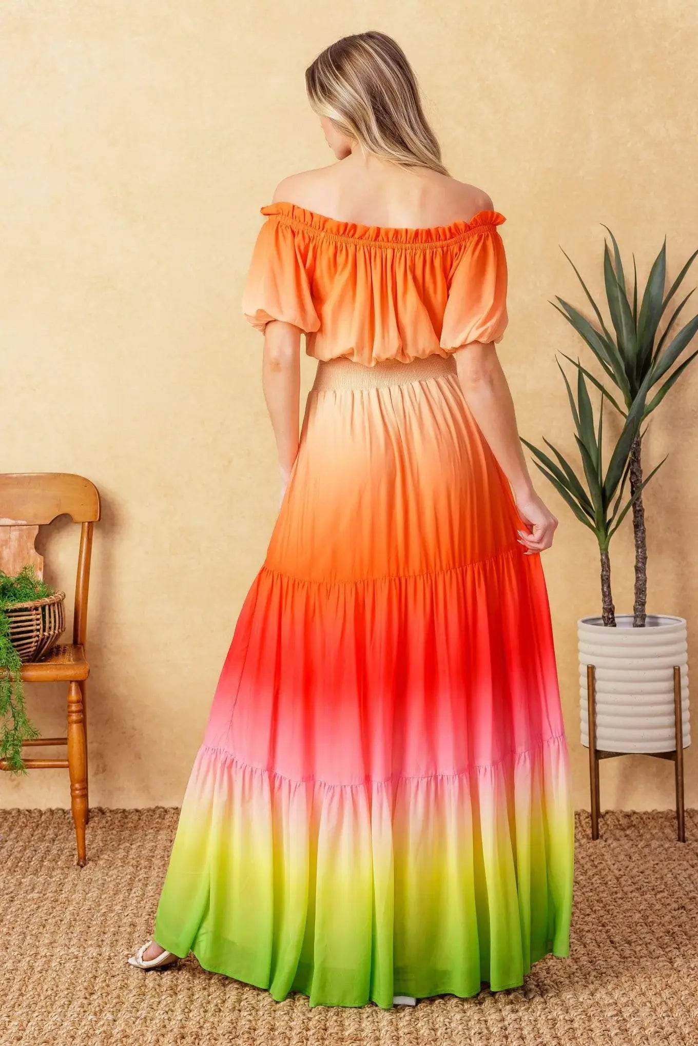 FORGOTTEN STORY WOVEN MAXI DRESS - Flying Tomato - Flyclothing LLC