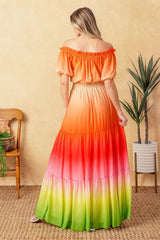 FORGOTTEN STORY WOVEN MAXI DRESS - Flying Tomato - Flyclothing LLC