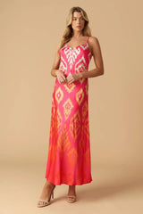 DIAMOND GIRL WOVEN SLIP DRESS - Flying Tomato - Flyclothing LLC