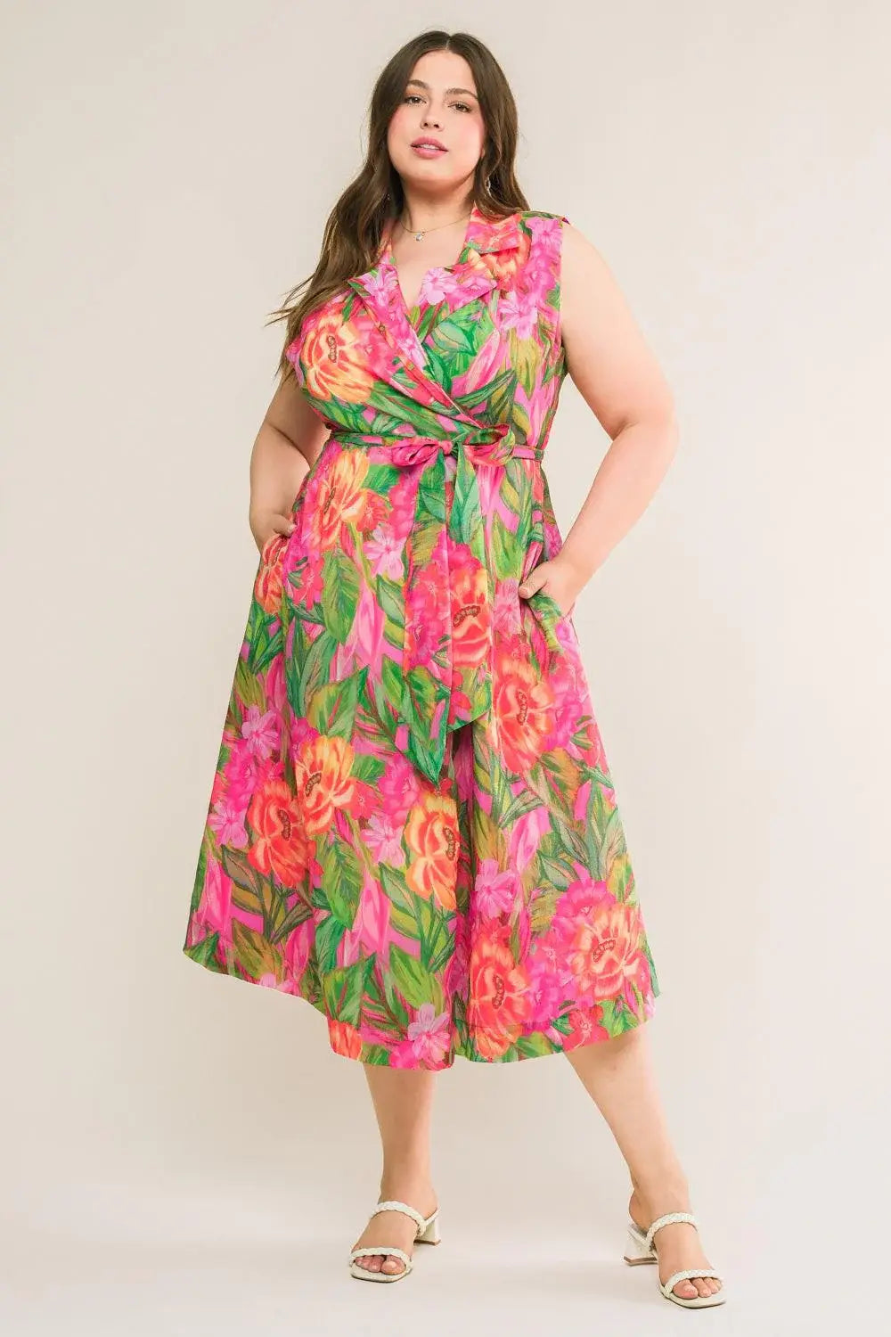 EVERYDAY DREAMS WOVEN MIDI DRESS - Flying Tomato - Flyclothing LLC