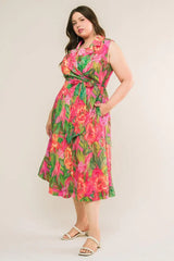 EVERYDAY DREAMS WOVEN MIDI DRESS - Flying Tomato - Flyclothing LLC