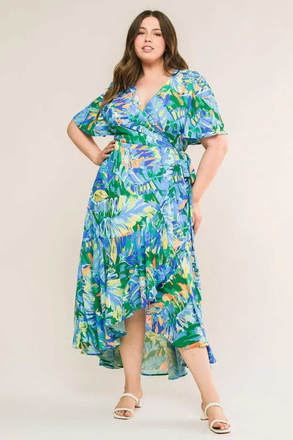 UNEXPECTED SURPRISE WOVEN HI-LO DRESS - Flying Tomato - Flyclothing LLC