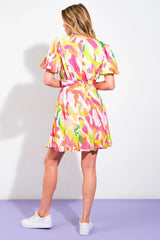 CUTE CERTAINTY WOVEN MINI DRESS - Flying Tomato - Flyclothing LLC