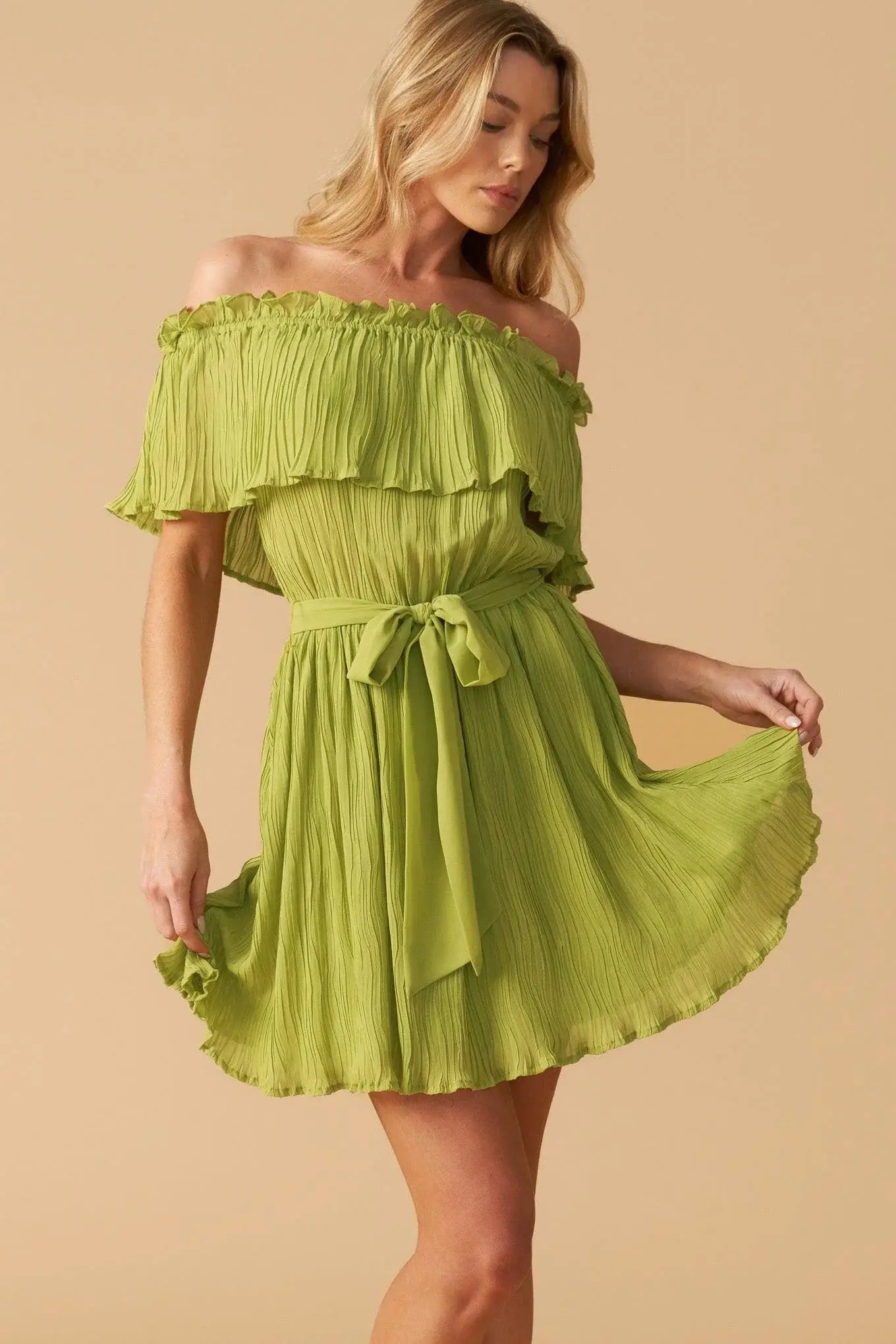 JUST ONE MORE WOVEN MINI DRESS - Flying Tomato - Flyclothing LLC