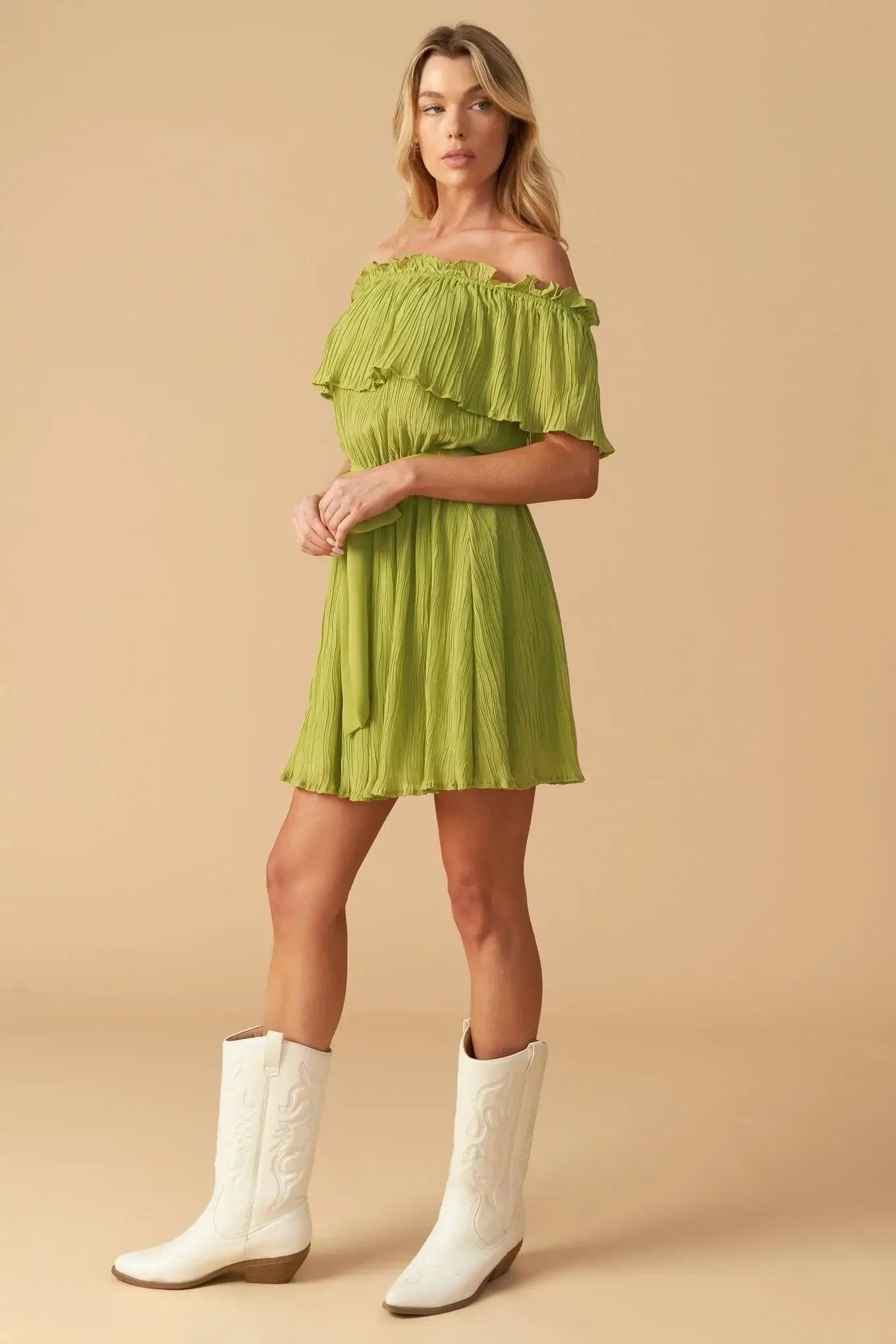JUST ONE MORE WOVEN MINI DRESS - Flying Tomato - Flyclothing LLC