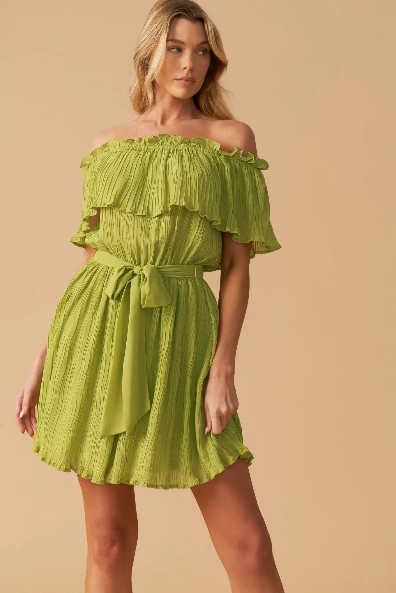 JUST ONE MORE WOVEN MINI DRESS - Flying Tomato - Flyclothing LLC