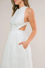 ADMIRED FROM AFAR WOVEN MIDI DRESS - Flying Tomato - Flyclothing LLC