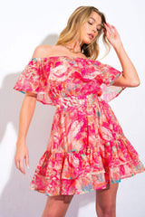 DELICATE WONDER WOVEN MINI DRESS - Flying Tomato - Flyclothing LLC