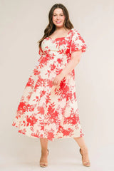 SUCCESSFULLY CUTE WOVEN MIDI DRESS - Flying Tomato - Flyclothing LLC