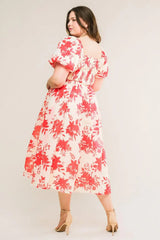 SUCCESSFULLY CUTE WOVEN MIDI DRESS - Flying Tomato - Flyclothing LLC