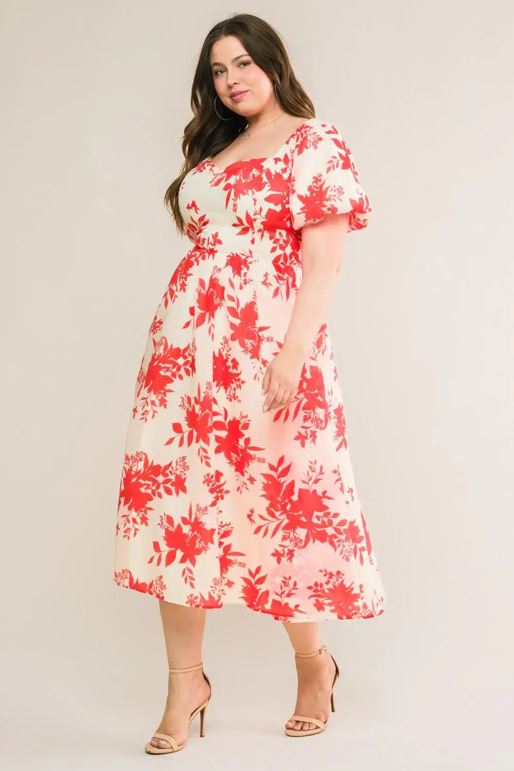SUCCESSFULLY CUTE WOVEN MIDI DRESS - Flying Tomato - Flyclothing LLC