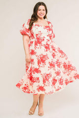 SUCCESSFULLY CUTE WOVEN MIDI DRESS - Flying Tomato - Flyclothing LLC
