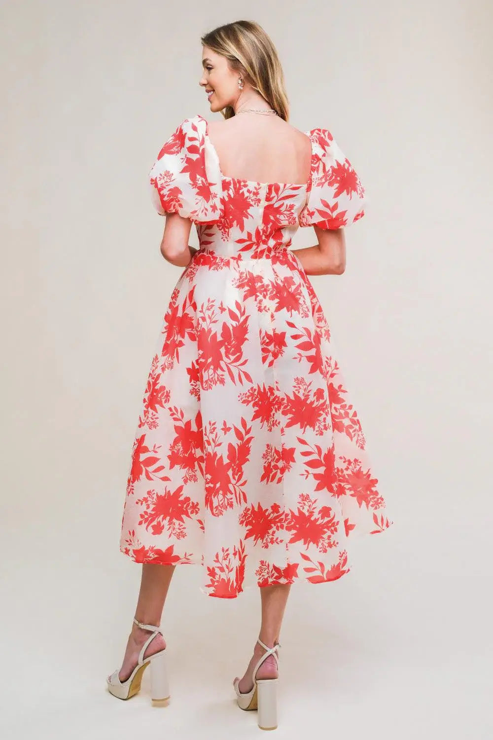 SUCCESSFULLY CUTE WOVEN MIDI DRESS - Flying Tomato - Flyclothing LLC