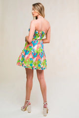 PRISTINE PRESENCE WOVEN MINI DRESS - Flying Tomato - Flyclothing LLC