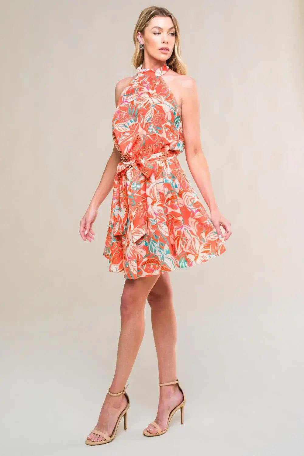 SUNNY LOVELINESSWOVEN MINI DRESS - Flying Tomato - Flyclothing LLC