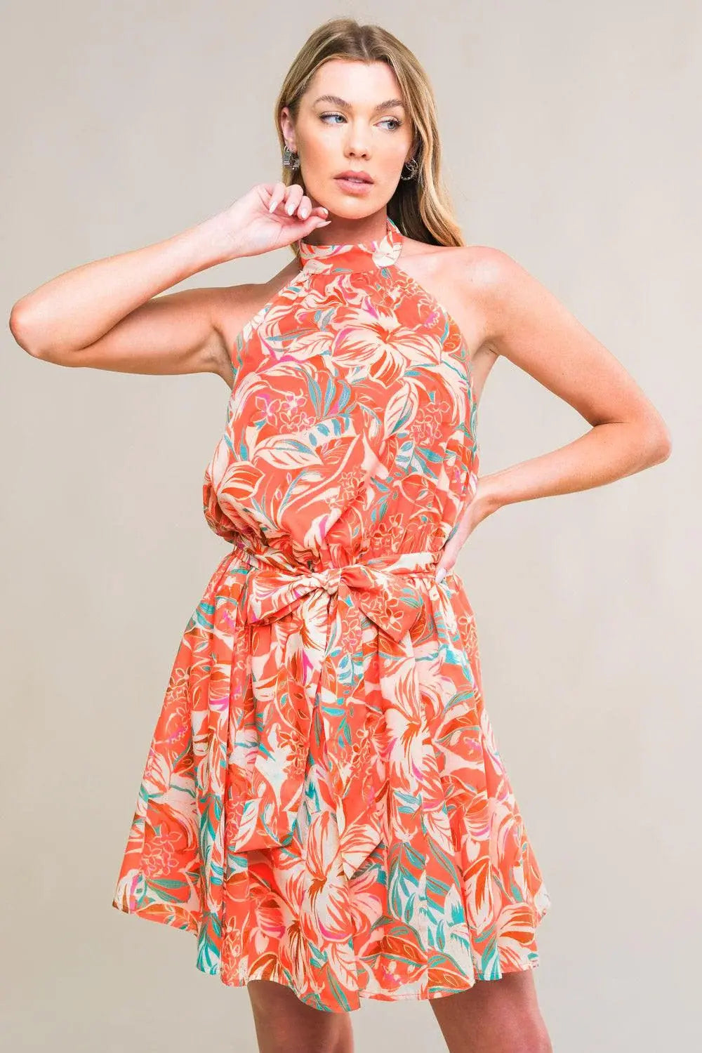 SUNNY LOVELINESSWOVEN MINI DRESS - Flying Tomato - Flyclothing LLC