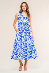 FEEL THE BEAT WOVEN MIDI DRESS - Flying Tomato - Flyclothing LLC
