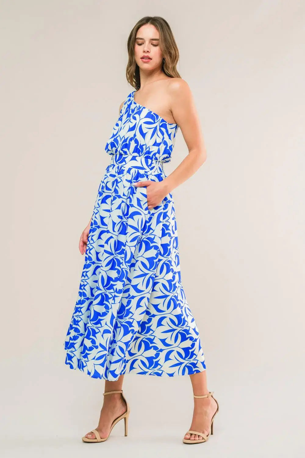 FEEL THE BEAT WOVEN MIDI DRESS - Flying Tomato - Flyclothing LLC