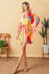 EASY WAY OUT WOVEN KAFTAN MINI DRESS - Flying Tomato - Flyclothing LLC